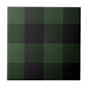 Buffalo Pset Green Tartan Patroon Tegeltje