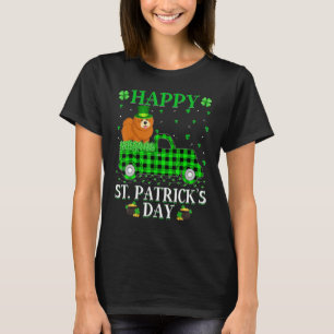 Buffalo Pset Green Truck Chow Dog St Patric T-shirt