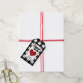 Buffalo Pset Homemade with Love Heart Food Cadeaulabel (Met Touw)