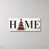 Buffalo Pset-kerstboomTHUIS Canvas Afdruk (Voorkant)