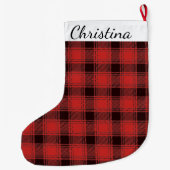 Buffalo Pset Lumberjack kerststop Grote Kerstsok (Achterkant)