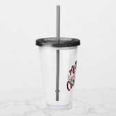 Buffalo Pset Merry Kerstmis Acryl Drinkbeker (Rechts)