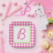 Buffalo Pset Monogrammed Papieren Bordje (Feest)