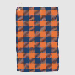 Buffalo Pset - Navy Blue & Oranje Golfhanddoek