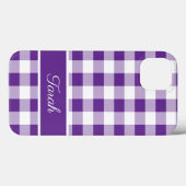 Buffalo Pset Pattern Paars White Personaliseren Case-Mate iPhone Case (Achterkant (horizontaal))