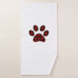 Buffalo Pset Paw print Dog of Cat Lovers Christma Badhanddoek