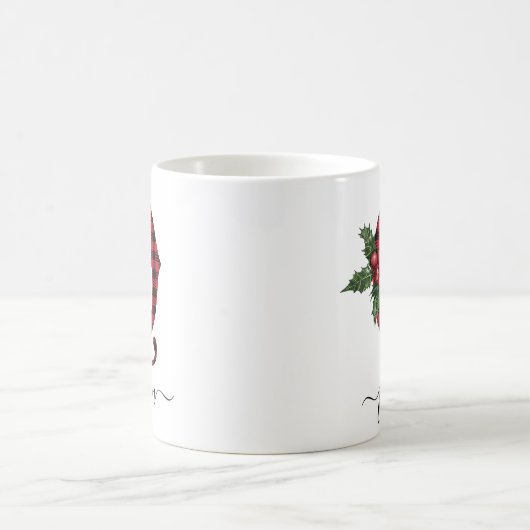 Buffalo Pset Q Monogram kerstkoffie Mok (Center)