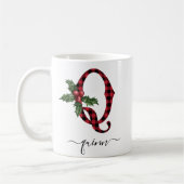 Buffalo Pset Q Monogram kerstkoffie Mok (Links)