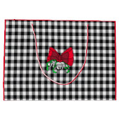 Buffalo Pset Red Bow Merry Kerstgemiddelde Groot Cadeauzakje (Achterkant)
