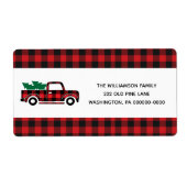 Buffalo Pset Red  met kerstcadeau Etiket (Voorkant)