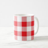 Buffalo Pset Red White Check Coffee Mok (Voorkant rechts)