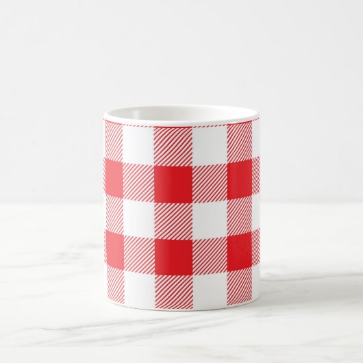 Buffalo Pset Red White Check Coffee Mok (Center)