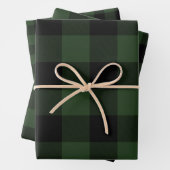 Buffalo Pset Rob Roy Check Green Pset Pattern Inpakpapier Vel (In situ)
