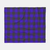 Buffalo Pset Royal Blue Check Fleece Deken (Voorkant (Horizontaal))