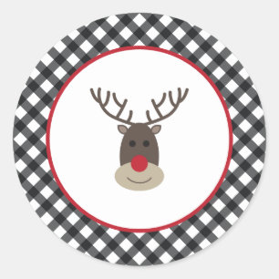 Buffalo Pset Rudolph Stickers Kerstmis Feestdagen