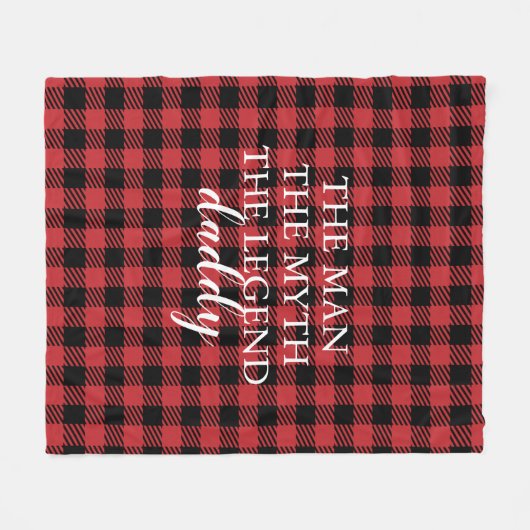 Buffalo Pset Rustic Keepomwille Vaderdag Cadeft Fleece Deken (Voorkant (Horizontaal))