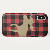 Buffalo Pset Rustic Moose Camping Cell Phone Case (Achterkant (horizontaal))