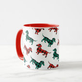 Buffalo Pset Tartan Kerstmis Mok (Voorkant links)