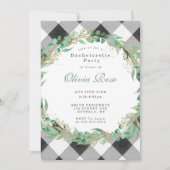 Buffalo Pset Wreath Bachelorette Party Invitation (Voorkant)