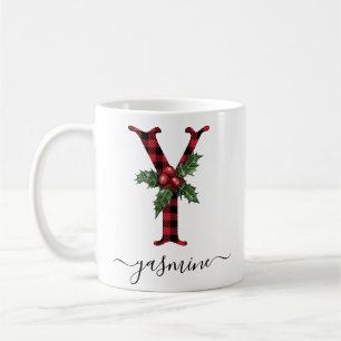 Buffalo Pset Y Monogram kerstkoffie Mok