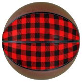 Buffalo Red en Black Lumberjack Pset Decor Basketbal (Voorkant)