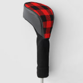 Buffalo Red en Black Lumberjack Pset Decor Golfheadcover (Schuin)
