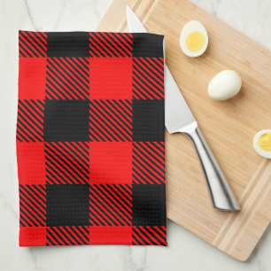 Buffalo Red en Black Lumberjack Pset Decor Theedoek