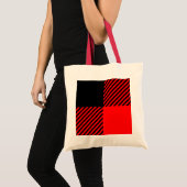 Buffalo Red en Black Lumberjack Pset Decor Tote Bag (Voorkant (product))