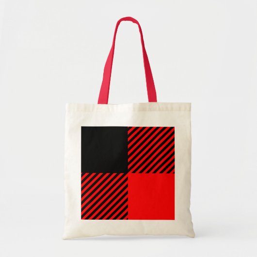 Buffalo Red en Black Lumberjack Pset Decor Tote Bag (Voorkant)