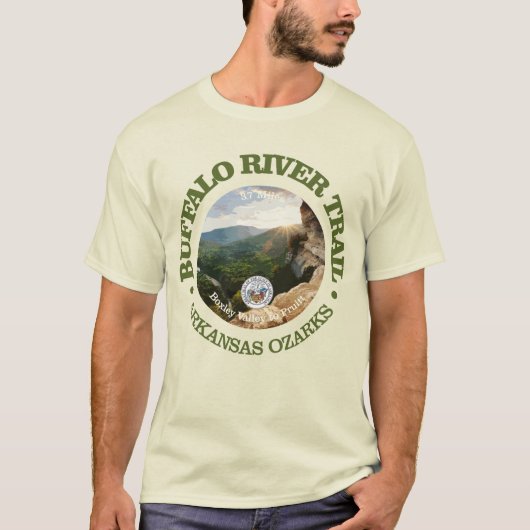 Buffalo River Trail (rood) T-shirt (Voorkant)