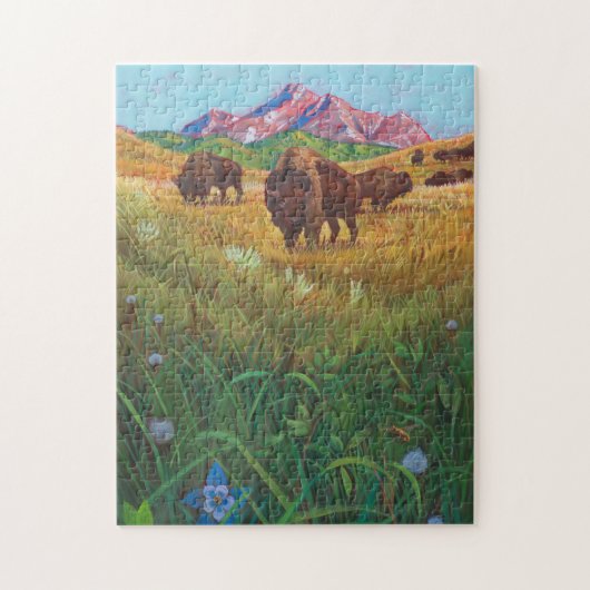 Buffalo Roam Puzzle Legpuzzel (Verticaal)