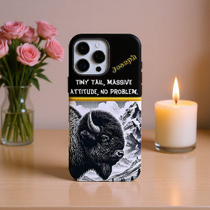 Buffalo Roaming beroemd gemaakt door Snowy Mountai iPhone 16 Pro Max Hoesje