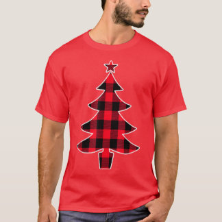 Buffalo rode kerstboom voor mama en papa t-shirt
