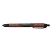 Buffalo Rood Plaid Medium Gift Zwarte Inkt Pen (Bodem)