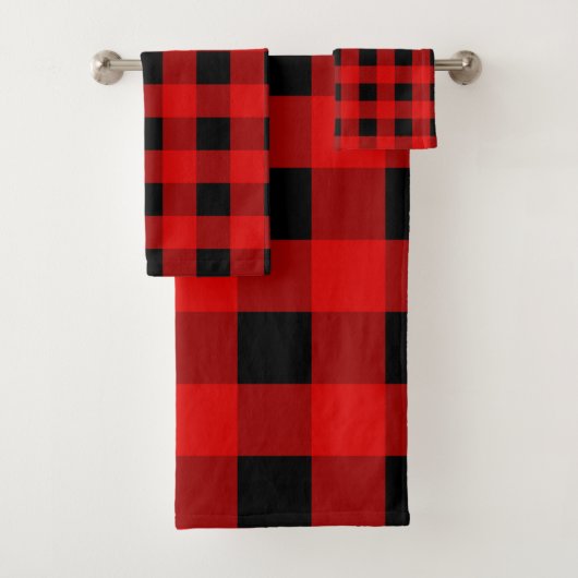 Buffalo rouge et noir Plaid en vichy (En situation)