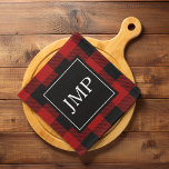 Buffalo rouge moderne placé personnel initial<br><div class="desc">Elevez votre style avec notre produit moderne Red Buffalo Plaid Personal Initial,  disponible exclusivement sur Zazzle! Que vous cherchiez à ajouter une touche de charme rustique à votre garde-robe ou que vous cherchiez un cadeau personnalisé parfait,  ce produit est conçu pour vous.</div>