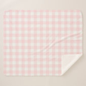 Buffalo Roze Witte Check Mountain Sherpa Deken (Voorkant (horizontaal))