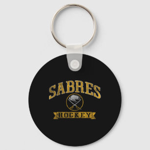 Buffalo Sabres Vintage Hockey Blauwe Nhl Officieel Sleutelhanger