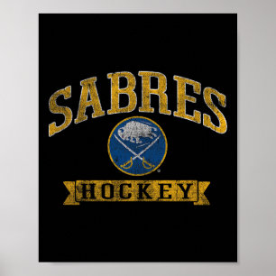 Buffalo Sabres Vintage Hockey Nhl Officieel Gelice Poster