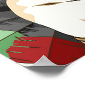 Buffalo Schedel Native American Embleem Poster (Hoek)