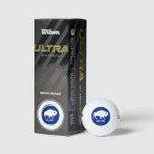 Buffalo Silhouet met gepersonaliseerde naam Golfballen (Verpakking)