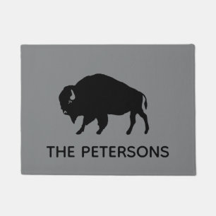 Buffalo Silhouette Persoonlijke Welkomstmat Deurmat