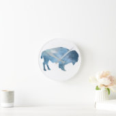 Buffalo Silhouette Ronde Klok (Huis)