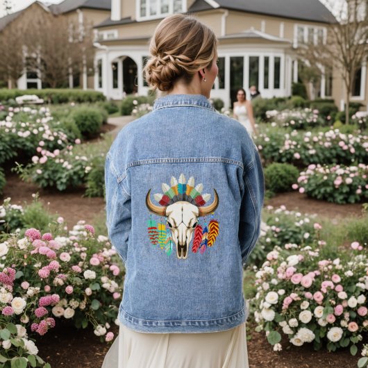 Buffalo Skull Native American Emblem (Mariage Retour)