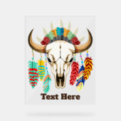 Buffalo Skull Native American Emblem (Recto)