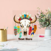 Buffalo Skull Native American Emblem (Mariage)