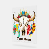 Buffalo Skull Native American Emblem (Angle)