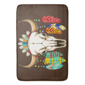 Buffalo Skull Native American Emblem Badmat (Voorkant Verticaal)