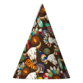 Buffalo Skull Native American Emblem Feesthoedjes (Links)