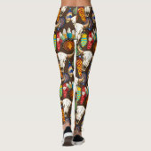 Buffalo Skull Native American Emblem Leggings (Achterkant)